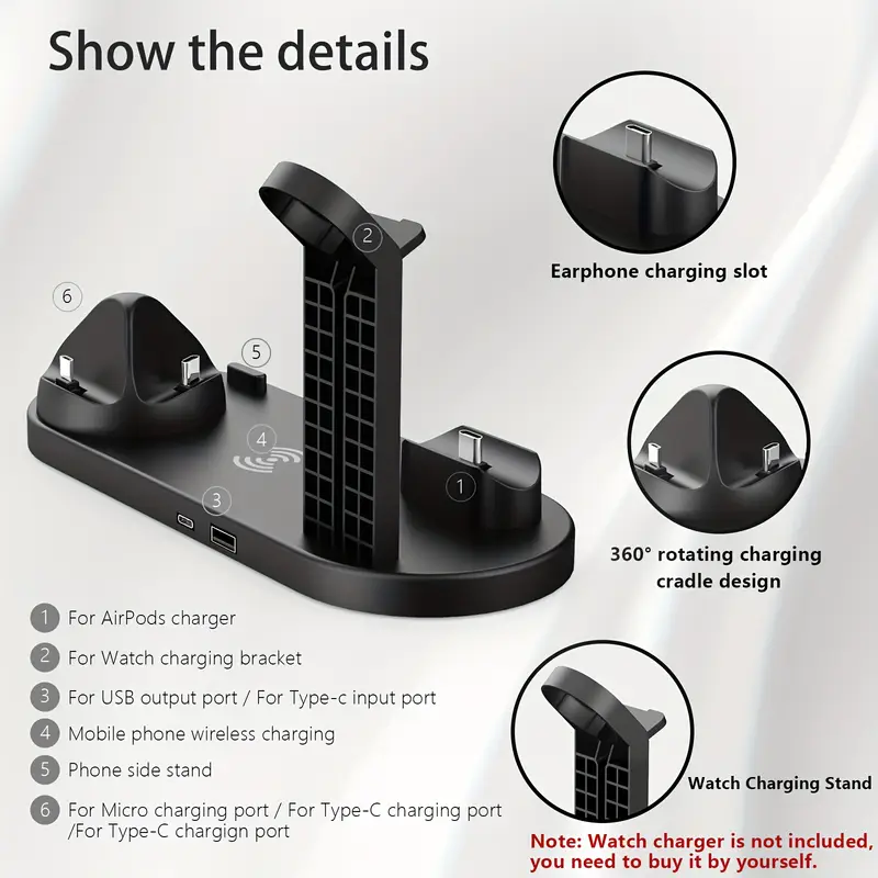 Wireless Charging Station for  - Smartwatch Apple Watch recensione e prezzo