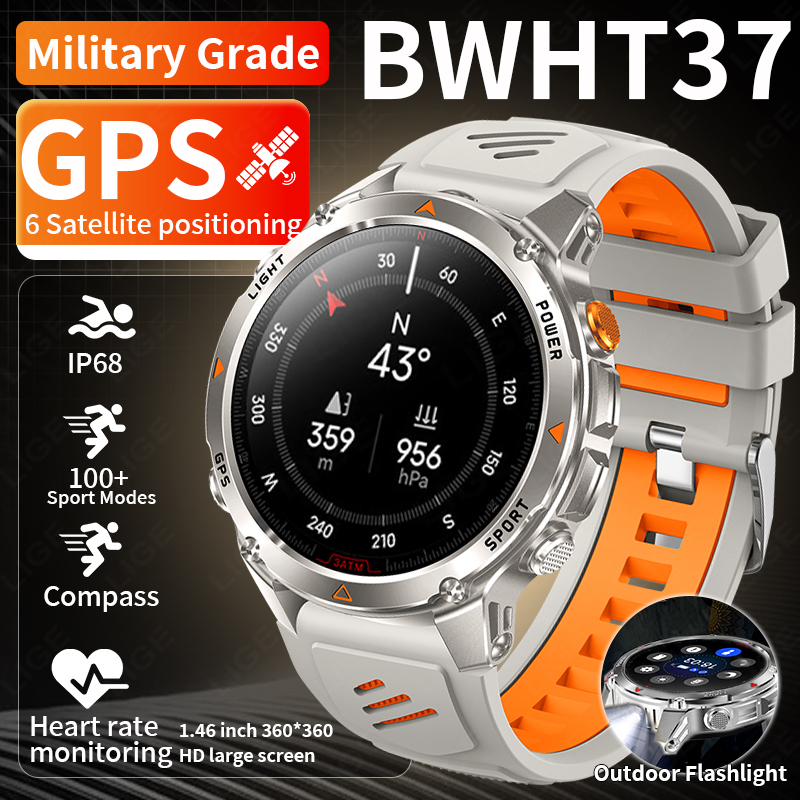 LIGE Rugged GPS Track Smart Wa - Smartwatch Sports Watches For Men recensione e prezzo
