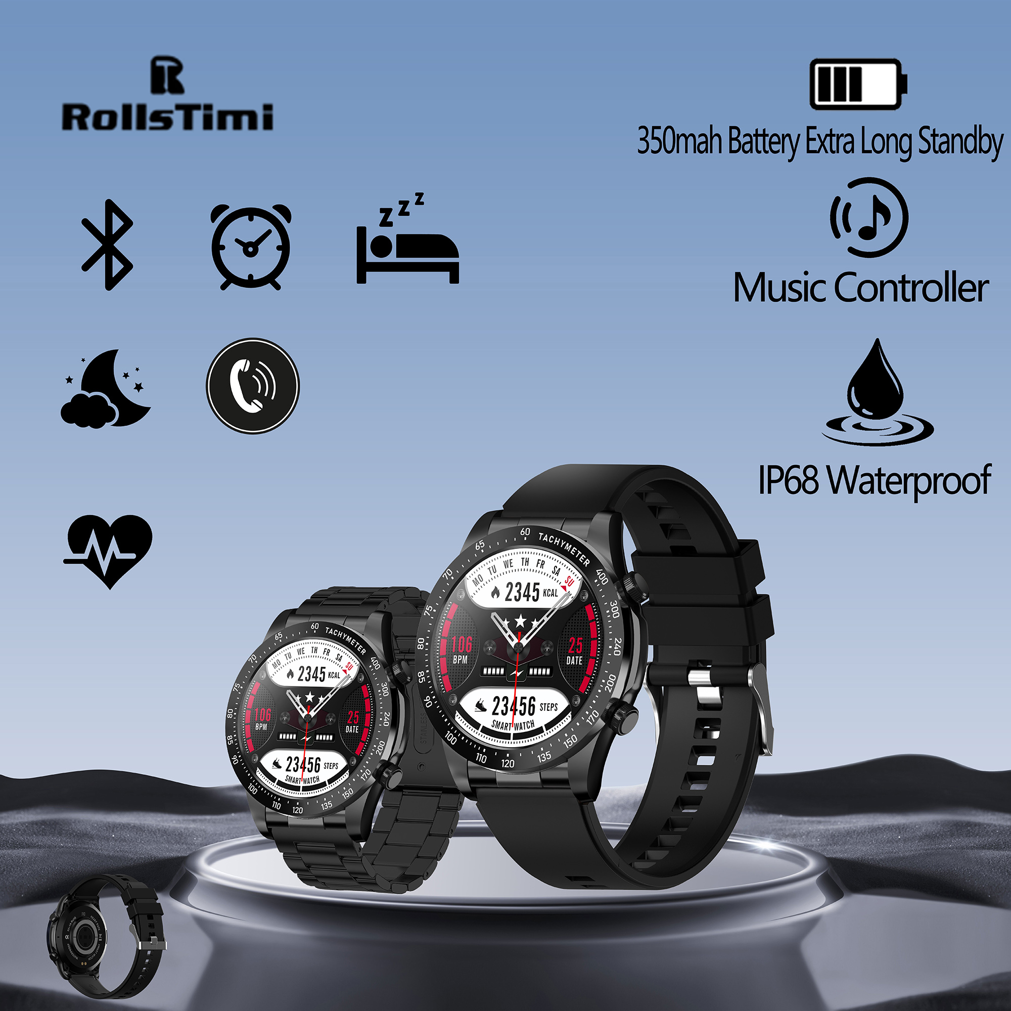 ROLLSTIMI Premium All-Match Me - Smartwatch Premium Watches For Men recensione e prezzo