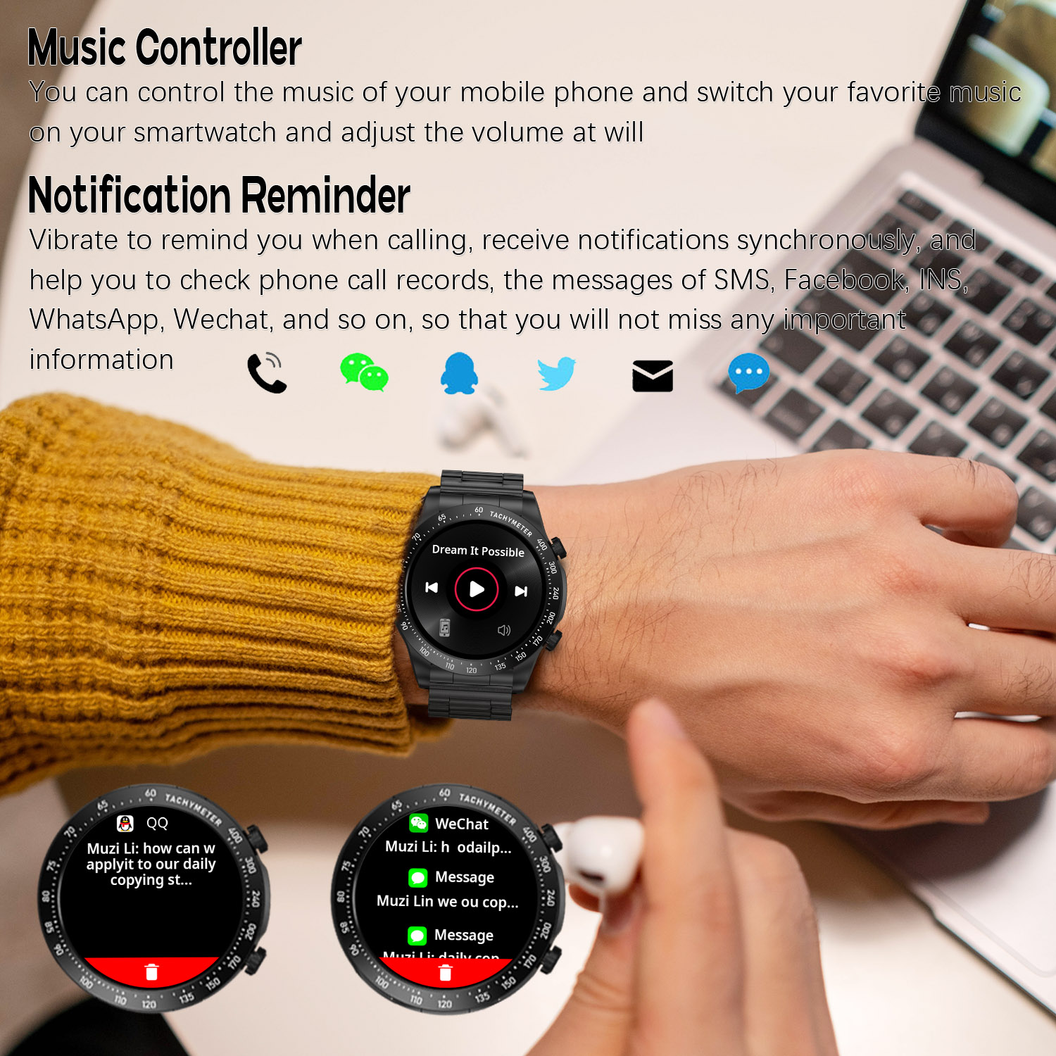 ROLLSTIMI Premium All-Match Me - Smartwatch Premium Watches For Men recensione e prezzo