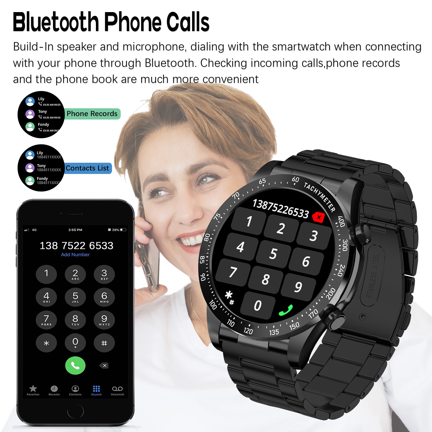 ROLLSTIMI Premium All-Match Me - Smartwatch Premium Watches For Men recensione e prezzo