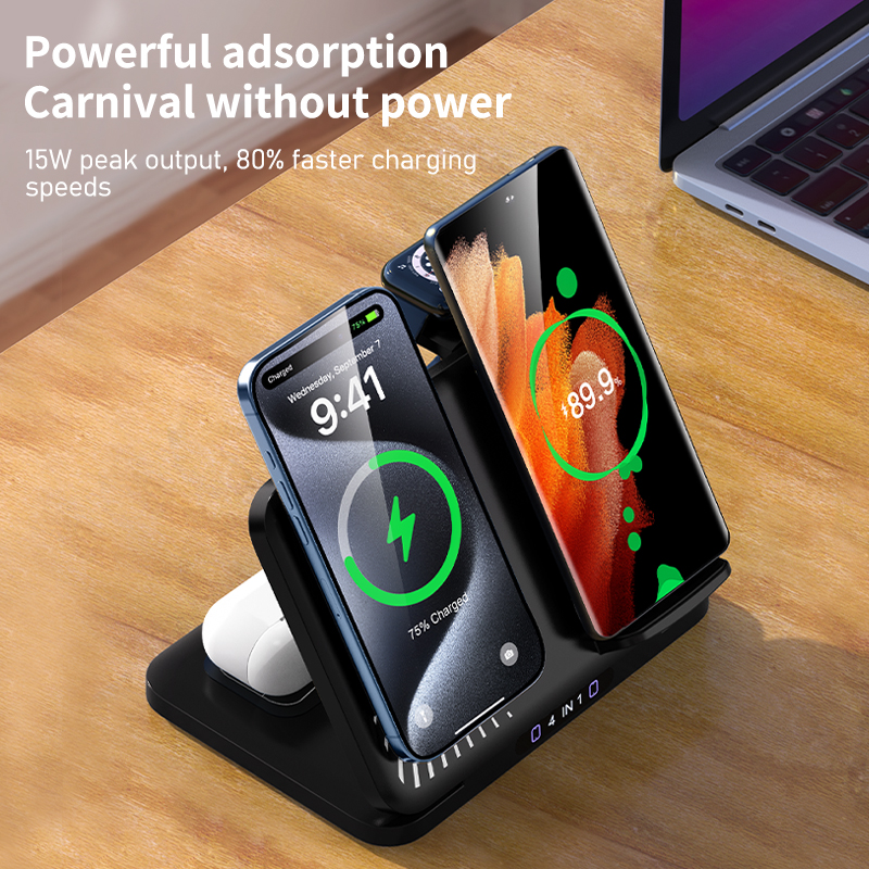 4 in 1 Dual Phone Wireless Cha - Smartwatch Apple Watch recensione e prezzo