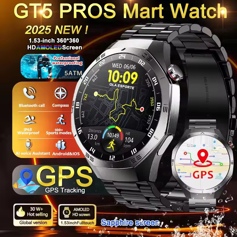 Round GPS Smart Watch Waterpro - Smartwatch Watches Best Gift For Men recensione e prezzo
