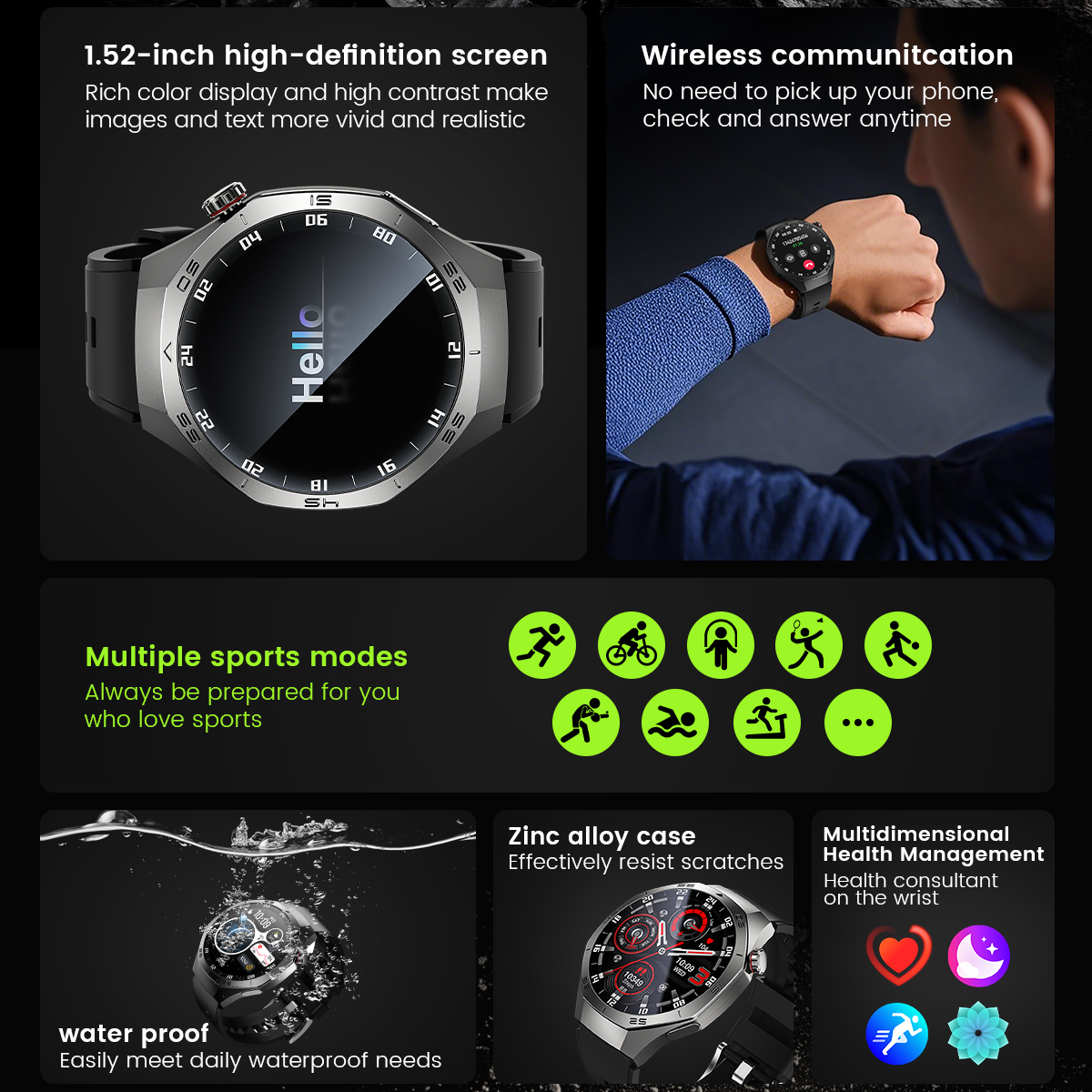 Round GPS Smart Watch Waterpro - Smartwatch Watches Best Gift For Men recensione e prezzo