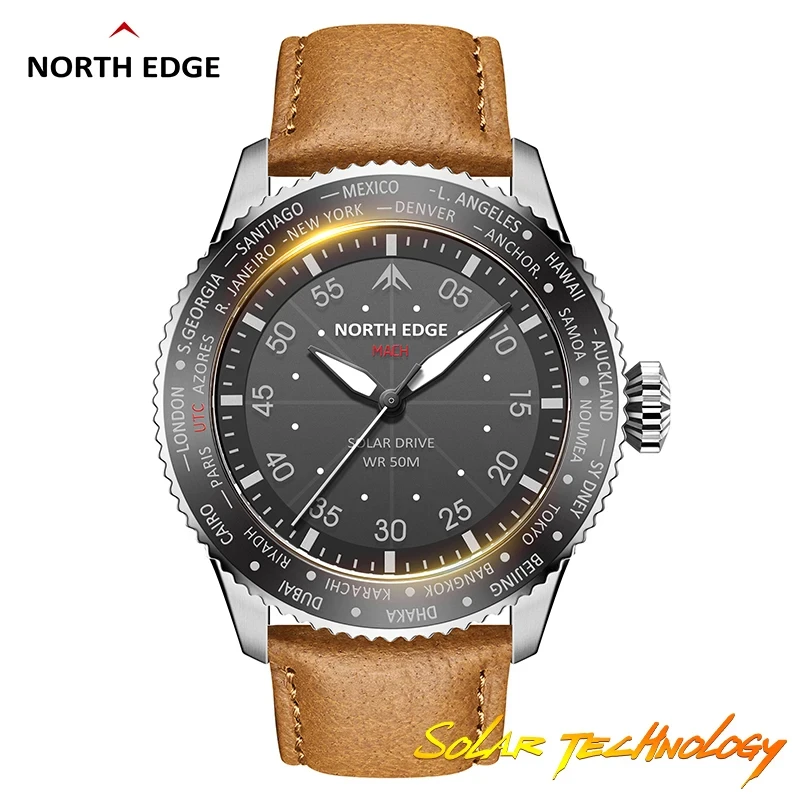 NORTH EDGE MACH Solar Power Qu - Solar Powered Watch recensione e prezzo