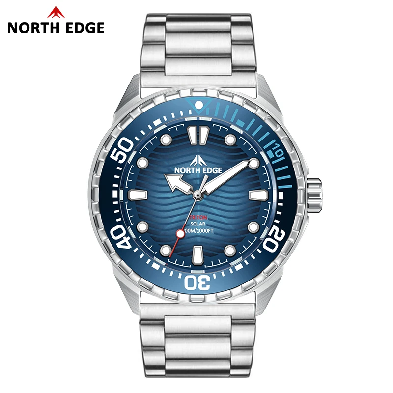 2026 New NORTH EDGE TRITON Sol - Solar Powered Watch recensione e prezzo