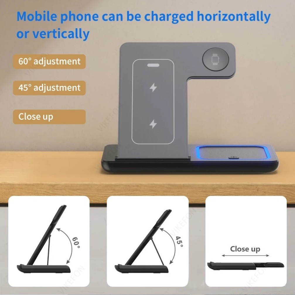 Foldable 3 in 1 Wireless Charg - Smartwatch Apple Watch recensione e prezzo