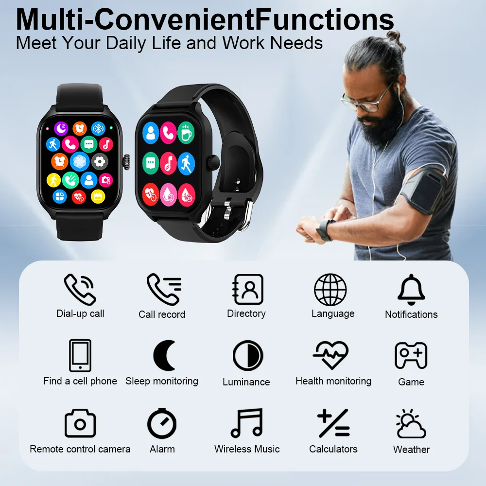 Smart Watch 2026 Men Women Ful - Watch Smart Y68 recensione e prezzo