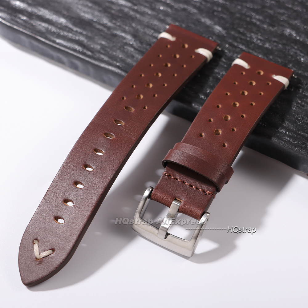 Oil Wax Cowhide Watch Strap 20 - Smartwatch Premium Watches For Men recensione e prezzo