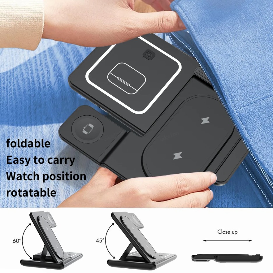 3 In 1 Foldable Wireless Charg - Smartwatch Apple Watch recensione e prezzo