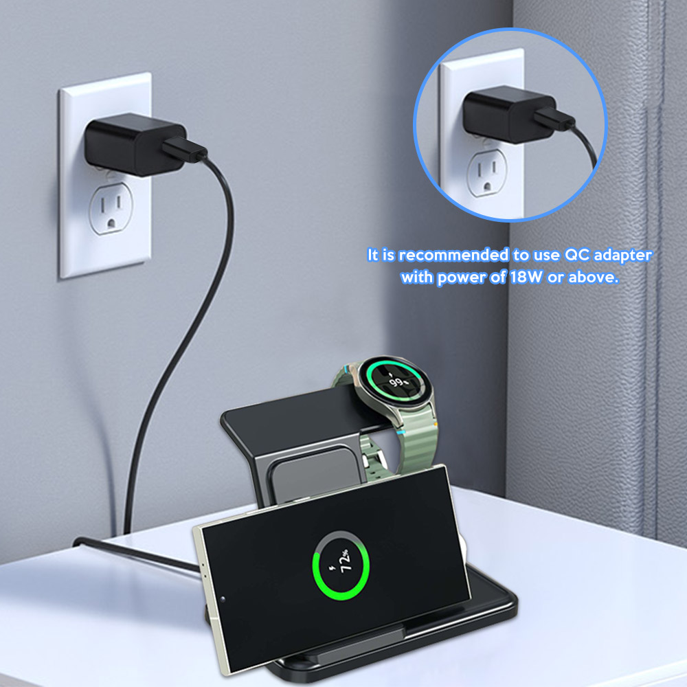 3 in 1 Wireless Charger Stand  - Smartwatch Apple Watch recensione e prezzo